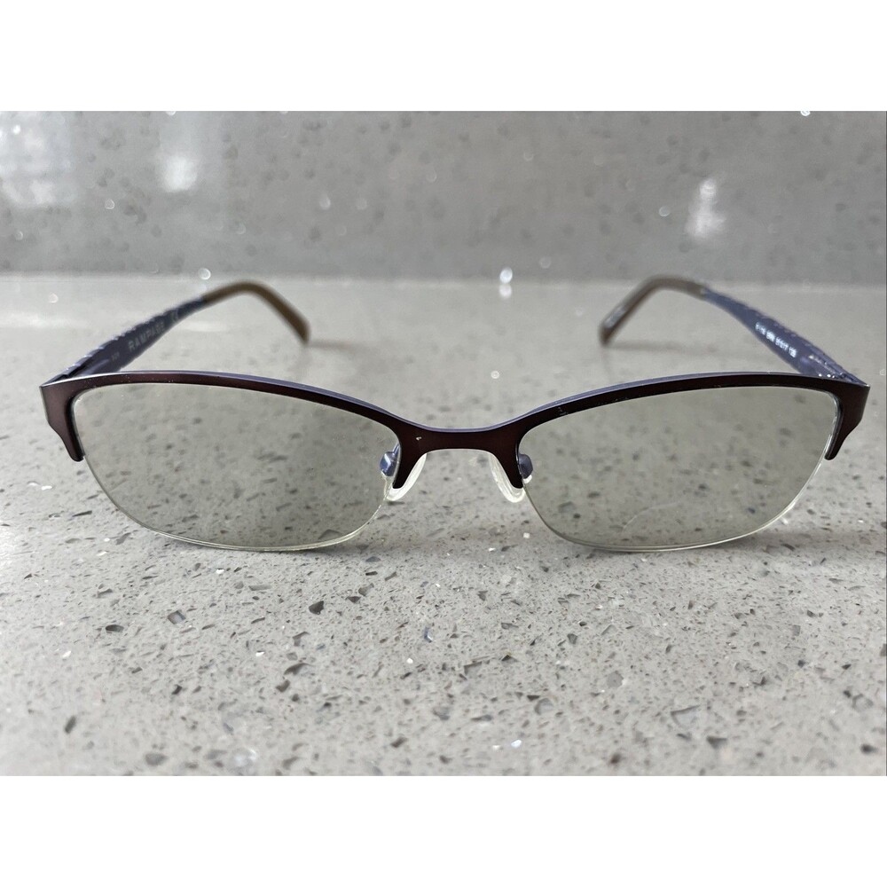 Rampage R174 BRN 51-17-135 Bronze Metal Half Rim Eyeglasses Frames ONLY